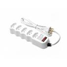 Filtro de linha economico c 5 tomadas bivolt branco - ilumi