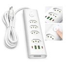 Filtro de Linha Extensão 2 Metros com 2 USB e 2 USBC BMax Proteção Sobrecarga Bivolt