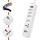 Filtro de Linha, Extensão Tomada, Régua 4 tomadas comuns, 2 portas USB Type-C, 1 micro USB e 1 Tomada Universal