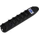Filtro de Linha Fortrek 6 Tomadas 2P+T Preto