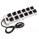 Filtro de Linha Ipec com 12 Tomadas 3 Pinos 10A 1,10 Metros