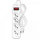 Filtro de Linha Megatron Circuit Breaker 4 Tomadas Bivolt Branco