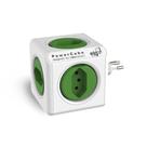 Filtro de Linha PowerCube, 5 Tomadas 10A, Child Lock, Sem Cabo, Bivolt, Branco/Verde, PWC-R5, ELG