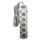 Filtro De Linha Régua 16 Tomadas (5 Universais) C/ Cabo 3m Cor Branco 127v/220v
