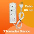 FILTRO DE LINHA RÉGUA DE TOMADAS 6, 5, 4 e 3 tomadas tripolar 10 Amperes com fusível FILTRO DE LINHA RÉGUA DE TOMADAS 6, 5, 4 e 3 tomadas tripolar 10 Amperes com fusível