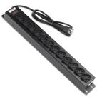 Filtro de Linha Régua Extensora 10A 1,5M 12 Tomadas Preto - Force Line