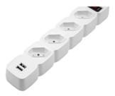 Filtro De Linha Regua Intelbras 4 Tomada Protetor Com 2 Usb