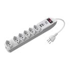 Filtro de Linha WI251 com 6 Tomadas e 2 Entradas USB Bivolt Branco Multilaser