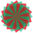 Filtro de luz CLESDF Landscape 18 unidades de gel de Natal vermelho verde
