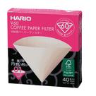 Filtro de Papel Hario V60 01 Branco - 40 Unidades