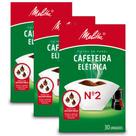 Filtro de Papel Melitta Cafeteira Elétrica N2 Kit 3 Pacotes