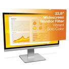 Filtro de privacidade 3M GF236W9B Gold para monitor de 23,6 polegadas