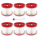 Filtro de reposição para Milwaukee Shop Vac m18 Vacuum, pacote com 6