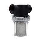 Filtro De Tubo De Água De Plástico Transparente 40 Mesh Autoesvaziável 1/2 3/4 1 Polegada Para