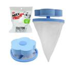 Filtro Flutuante Coletor Pelos Fiapos Pet Máquina De Lavar