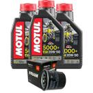 Filtro Fram Ph6017a + 3 Litros Óleo De Motor Motul 5000 4t 20w50 Semi Sintético Shadow Vt 600 750, Cb 500 97-04