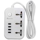 Filtro Linha 3 Tomadas Bivolt Entrada USB Botão Liga Desliga