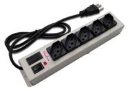 Filtro Linha 5 Tomada Bivolt Caixa Metálica - Fiolux