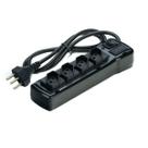 Filtro linha com fusivel led proteção nbr 3p 5 tomadas bivolt fiolux flowpack