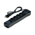 Filtro linha com fusivel led proteção nbr 3p 5 tomadas bivolt fiolux flowpack