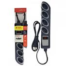 Filtro Linha Daneva Breaker 4 Tomadas 2P+T Com Chave Disjuntora Bivolt Grafite - Dn1646