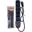 Filtro Linha Megatron 6 Tomadas 2 Polos + Terra Preto