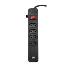 Filtro Linha Regua Extensão 4 Entradas Usb OEX Preto