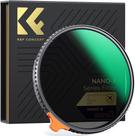 Filtro ND K&F Concept Variable Fader 82 mm ND2-ND32 com névoa preta