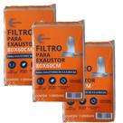 Filtro Para Coifas Depuradores e Exaustores Suggar Colormar e Bosch ( KIT 3 PEÇAS PREMIUM )