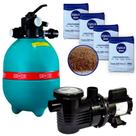 Filtro para Piscina DFR 19-7 com Bomba 3/4 CV Monofásica + Areia para Filtro DANCOR Filtro para Piscina DFR 19-7 com Bomba 3/4 CV Monofásica + Areia para Filtro DANCOR