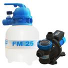 Filtro Piscinas FM-25 e Motobomba 1/4CV BMC-25 para Piscinas até 19.000 Mil Litros - Sodramar