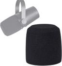 Filtro/Pop/Anti Puff/Espuma p/ Microfone Dinâmico Shure MV7, Cor Preto