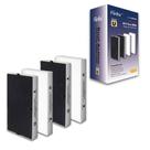 Filtro purificador de ar Filtro de reposição Flintar U para filtro Honeywell HepaClean U HRF201B e Febreze FRF102B, pacote com 4