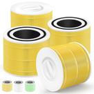 Filtro purificador de ar HSIAMEN Pet Care compatível com Levoit Core 300 e PuroAir 240 3 em 1 H13 True HEPA Core 300S P350 Core300-P Yellow, pacote com 4