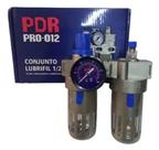 Filtro Regulador Ar Com Lubrificador 1/2 Com Manômetro PRO 012 Filtro Regulador Ar Com Lubrificador 1/2 Com Manômetro PRO 012
