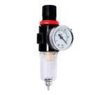 Filtro Regulador Ar Compressor 1/4 Manômetro + Suporte