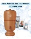 Filtro São João Classic 6 litros (6+6) com 1 vela tripla Ação Stéfani e 1 Bóia