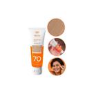 Filtro Solar Tom 2 Pele MORENA Actine FPS70 Efeito Base Toque Seco Antioleosidade 40g Actine