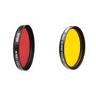 Filtro Tiffen Red 25 e Yellow 15 49mm para preto e branco
