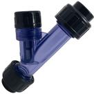 Filtro Y PVC-U EPDM PN10 Dupla União Fêmea/Fêmea 3/4" SCH80 Solda - Aqua Plastic
