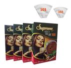 Filtros café 102 TNT Lávavel Supremo 4CXS Filtros café 102 TNT Lávavel Supremo 4CXS