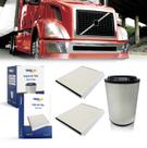 Filtros de ar do motor e do habitáculo Torque para caminhões Volvo VNL