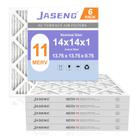 Filtros de ar HVAC JASENG 35x35x2 cm MERV 11, pacote com 6