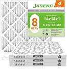 Filtros de ar JASENG 14x14x2 cm MERV 8 plissados, pacote com 4