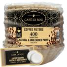 Filtros de café Café le Rou, 400 unidades, biodegradáveis, 8-12 xícaras