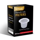 Filtros de café de papel descartáveis de 200 unidades para K-cup Brewer