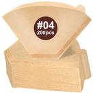 Filtros de café DeChopak 4 200PCS para cafeteira de 8 a 12 xícaras