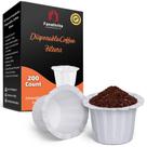 Filtros de café Fanativita 200 unidades descartáveis para Keurig