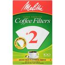 Filtros de Café Melitta 2 Cono Blanco Paquete con 100 Unidades