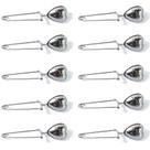 Filtros de chá de aço inoxidável ROYHOO 10PCS reutilizáveis com colher